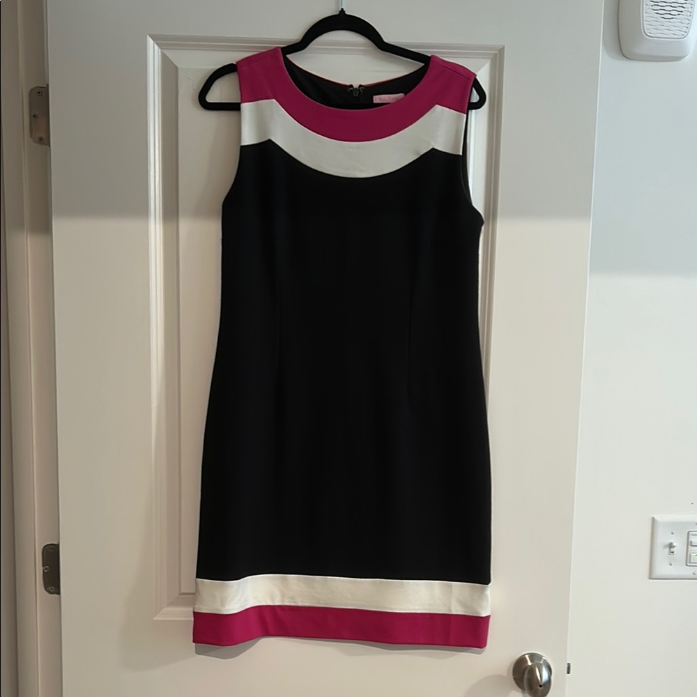 Lilly Pulitzer Black and White Sheath Mini Dress